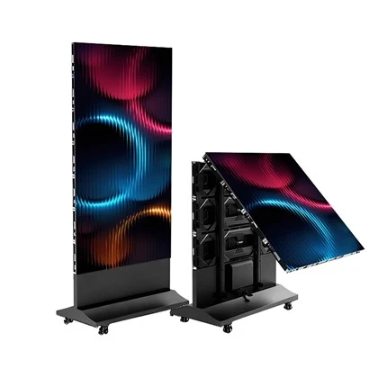 LED salokāms plakāts